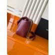Borse Replica a tracolla media YSL Saint Laurent Calypso Marrone