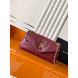 Borse Replica a tracolla media YSL Saint Laurent Calypso Marrone