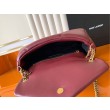 Borse Replica a tracolla media YSL Saint Laurent Calypso Marrone