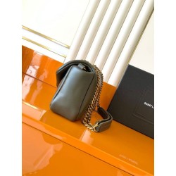 Imitazioni borse griffate a tracolla media YSL Saint Laurent Calypso muschio
