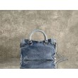 Borse Firmate Replica Balenciaga Le City denim lavato Blu