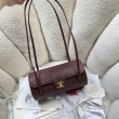 Bora Pari all'originale replica bowling piccola Chanel AS6143 Bordeaux