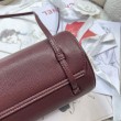 Bora Pari all'originale replica bowling piccola Chanel AS6143 Bordeaux