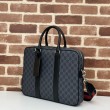 Borsa da lavoro media da uomo Gucci GG 792077 nera