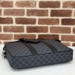 Borsa da lavoro media da uomo Gucci GG 792077 nera