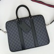 Borsa da lavoro media da uomo Gucci GG 792077 nera