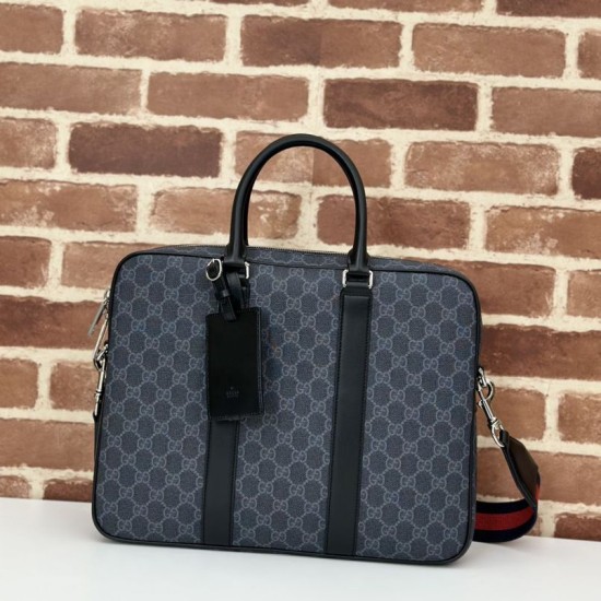 Borsa da lavoro media da uomo Gucci GG 792077 nera