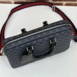 Borsa da lavoro media da uomo Gucci GG 792077 nera