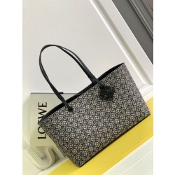 Borsa tote di lusso Loewe East West in jacquard anagramma