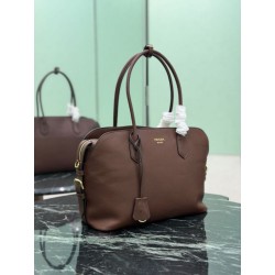 Borse Replica Alta Qualità tote grande Prada 1BG600 Marrone