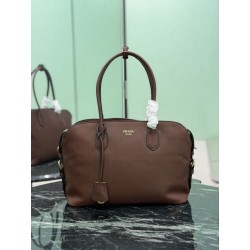 Borse Replica Alta Qualità tote grande Prada 1BG600 Marrone