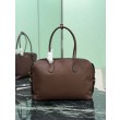 Borse Replica Alta Qualità tote grande Prada 1BG600 Marrone
