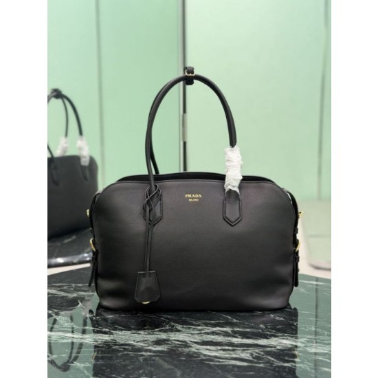 Borsa tote grande Prada 1BG600 Nera