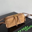 Pouch Bottega Veneta Concerto camoscio intrecciato Marrone