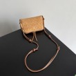 Pouch Bottega Veneta Concerto camoscio intrecciato Marrone