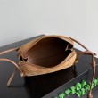 Pouch Bottega Veneta Concerto camoscio intrecciato Marrone
