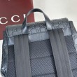 Zaino medio da uomo Gucci con emblema GG 854750 Nero