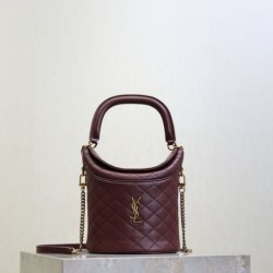 Cloni Borse a secchiello Gaby di YSL Saint Laurent bordeaux firmate