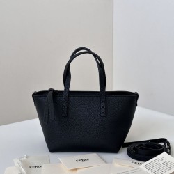 Cloni Borse Replica Alta Qualità tote Fendi Roll Mini Selleria Nero firmate