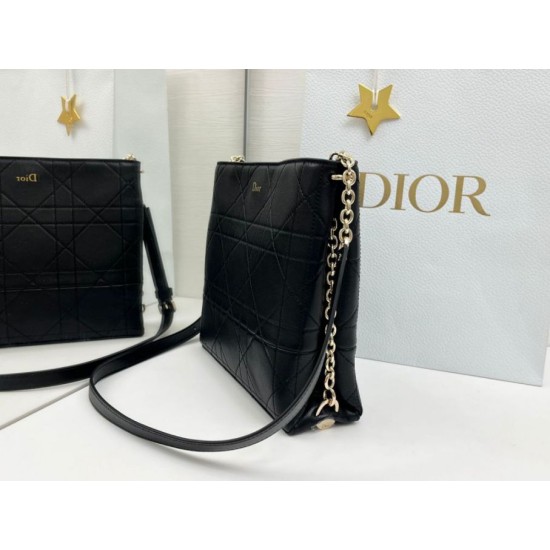 Cloni Borsa Dior Trianon con catena nera firmate