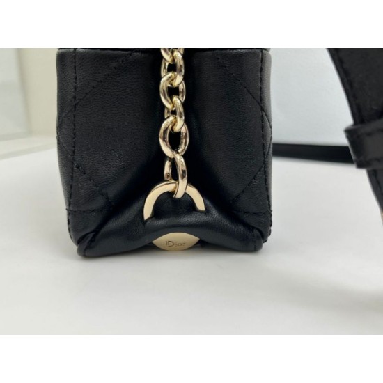 Cloni Borsa Dior Trianon con catena nera firmate