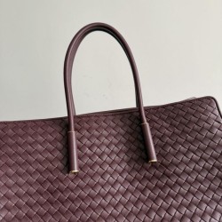 Cloni Borsa tote Barbara Bottega Veneta Bordeaux firmate