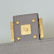 Borse Replica a tracolla classica Fendi Baguette FF ricamato grigio