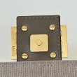 Borse Imitazioni a tracolla classica Fendi Baguette FF ricamato marrone