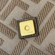 Borse Imitazioni a tracolla classica Fendi Baguette FF ricamato marrone