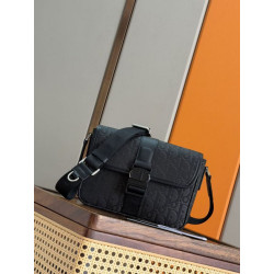 Replica Perfetta a tracolla da uomo Dior Oblique Jacquard nera
