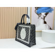 Borsa da uomo Dior Book Tote Piccola/Media/Grande con ricamo obliquo e tracolla Nero Borsa da uomo Dior Book Tote Piccola/Media/Grande con ricamo obliquo e tracolla Nero