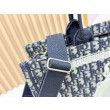 Borsa da uomo Dior Book Tote Piccola/Media/Grande con ricamo obliquo e tracolla Nero Borsa da uomo Dior Book Tote Piccola/Media/Grande con ricamo obliquo e tracolla Nero