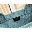 Borsa da uomo Dior Book Tote Piccola/Media/Grande con ricamo obliquo e tracolla Verde Borsa da uomo Dior Book Tote Piccola/Media/Grande con ricamo obliquo e tracolla Verde