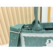 Borsa da uomo Dior Book Tote Piccola/Media/Grande con ricamo obliquo e tracolla Verde Borsa da uomo Dior Book Tote Piccola/Media/Grande con ricamo obliquo e tracolla Verde