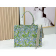 Borsa Replica 1:1 Dior Book Tote piccola/media/grande con motivo mughetto Verde Borsa Replica 1:1 Dior Book Tote piccola/media/grande con motivo mughetto Verde