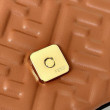 Borse Firmate Replica Fendi Baguette con manico superiore e logo FF impresso marrone