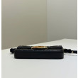Borsa Replica 1:1 Fendi Baguette con manico superiore e logo FF impresso Nero
