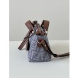 Borse Replica Fendi Denim Vitello Grace FF Mini By The Way Boston Blu