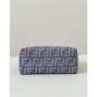 Borse Replica Fendi Denim Vitello Grace FF Mini By The Way Boston Blu