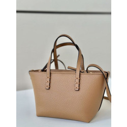 Qualità superiore replica tote Fendi Roll Mini Selleria Marrone