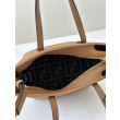 Qualità superiore replica tote Fendi Roll Mini Selleria Marrone