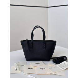 Borse Replica Alta Qualità tote Fendi Roll Mini Selleria Nero