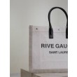 Borse Replica tote YSL Saint Laurent Rive Gauche beige