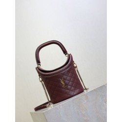 Borse a secchiello Gaby di YSL Saint Laurent bordeaux