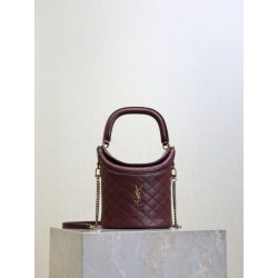 Borse a secchiello Gaby di YSL Saint Laurent bordeaux