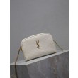 Pochette trapuntata con zip Gaby YSL Saint Laurent Bianco