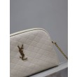 Pochette trapuntata con zip Gaby YSL Saint Laurent Bianco