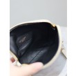 Pochette trapuntata con zip Gaby YSL Saint Laurent Bianco