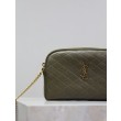 Pochette trapuntata con zip Gaby YSL Saint Laurent Blu