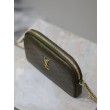 Pochette trapuntata con zip Gaby YSL Saint Laurent Blu